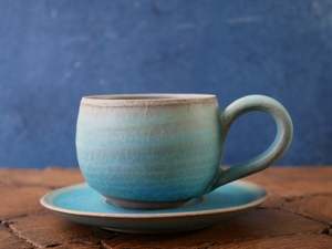 Lavender Sky: Turquoise Sky Coffee Cup - III