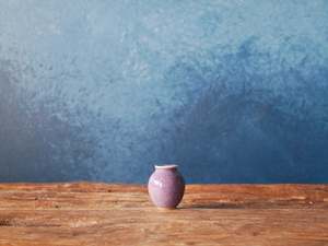 Hand-thrown Tiny Bud Vase / copper-purple kinyo glazed - P13