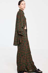 PANT: Country Club Pant - Green Pop Palm