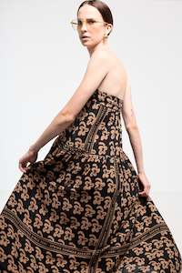 SKIRT: Country Club Skirt/Dress - Beige Pop Palm