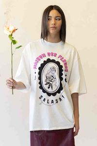 Unisex Collection: MAISON DES FLEURS UNISEX TEE - WHITE