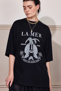 WISH U WERE HERE TEE - BLACK