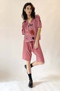 Ss2022 Earth Rising: PLANET SHORT- PAPAYA CUPRO