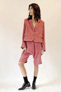 Ss2022 Earth Rising: PLANET BLAZER- PAPAYA CUPRO