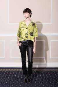 NEON DESERT BLOUSE - NEON PRINT