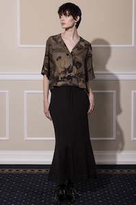 NEON DESERT BLOUSE - CHOCOLATE