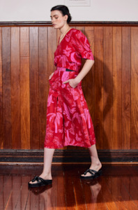 WILD TROPICS SKIRT - PINK ISLE PRINT