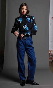 Aw23 The Arrangements: FEMME FATALE BODICE - ELECTRIC BLUE