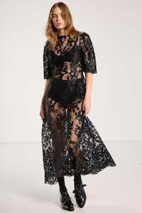 Aw2025 Significant Other: Paloma Lace Dress - Black