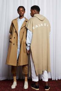 SCIFI PONCHO - BEIGE MERINO KNIT