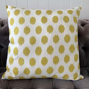 Home & Garden: Light Mustard Cotton Cushion