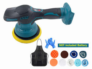 Tool Batteries: 18V Cordless Rotary Polisher Buffer Sander Fits Makita Battery
