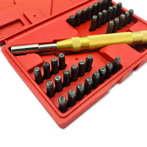 Tool Batteries: 38pcs Letter Number Punch Set