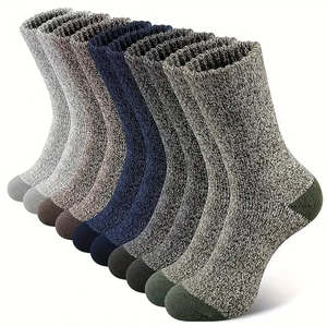 Clothing Fashion: 5 Pair Merino Wool Socks for Men Thick