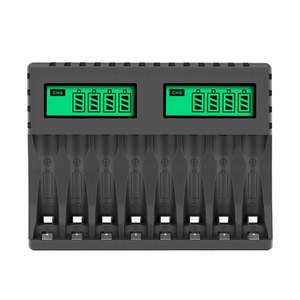 Others In Electronics: 8 Slot Smart Battery Charger for AA/AAA Rechargeable Batteries LCD Display