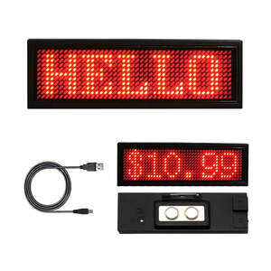 Others In Electronics: LED Name Badge Tag - Red