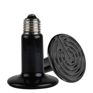Bulbs 1: 75W E27 Infrared Ceramic Heat Emitter Lamp Bulb For Reptile Pet Brooder