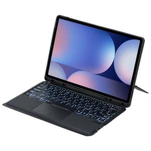 HY-810B Combo Keyboard Case With Backlight for Samsung Tab S10 Plus Black