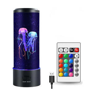 Jellyfish Lamp Mini Aquarium Night Light