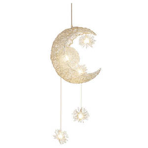 Pendant Lights: Moon Star Pendant Lamp Ceiling Light Children Kids Bedroom