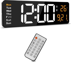 Digital Wall Clock Large