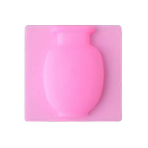 Silicone Sticky Wall Magic Plant Vases Container Flowers Bottle Pots Decor