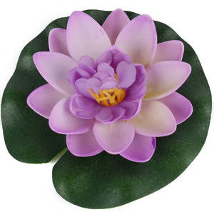 Artificial Lotus Water lily Floating Flower Garden Pool Pond Tank Plant Ornament