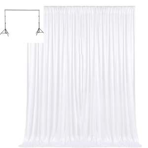 3M x 3M White Curtain Backdrop + Stand