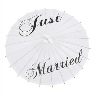 For Wedding: Wedding White Paper Umbrella