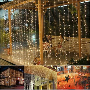For Christmas: 6x3M Curtain Lights