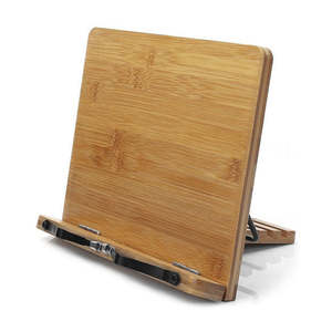 Home Storage: Book Stand iPad Holder Tablet Music Book Stand Bamboo