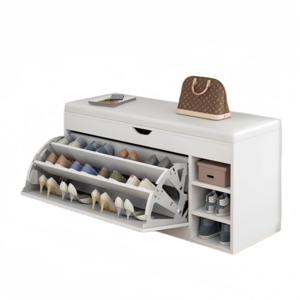 Home Storage: Shoe Storage Bench White