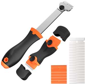 Glass Razor Scraper Set 10 Spare Blades Paint Seal Remover Clean Tool