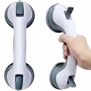 Bathroom: 2Pcs Bathroom Grab Bars Shower Handles