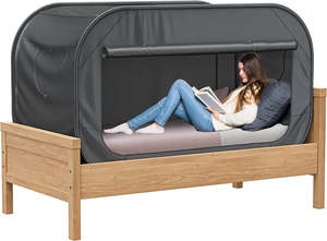 Bedroom: Pop Up Bed Tent Bed Canopy Shelter Cabin Indoor Privacy