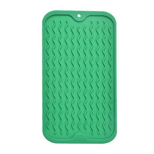 Lounge Dining Hall: Silicone Dish Drying Mat Green