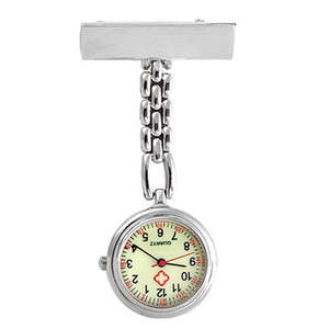 Nurse Watch Brooch Luminous Pocket