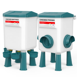 Farming: Poultry Waterer Chicken Feeder for Chicken Quail Duck Goose Turkey