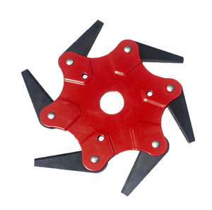 Garden Tools Accessories: Universal 6 Steel Blades Razors Grass Weed Brush Cleaner Trimmer Head Cutter