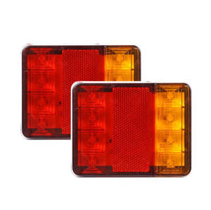 Trailers Trucks Accessories: A Pair 12V 24V LED Trailer Truck Tail Lights