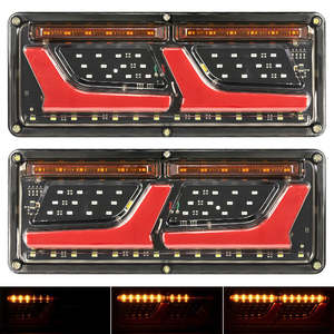 12V 2X 74 LED Tail Lights Trailer Ute Caravan Truck Stop Indicator rear LAMP