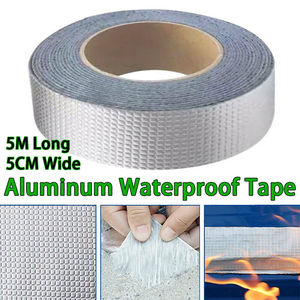 Tapes Adhesives Sealants: 5cmx5M Waterproof Tape Butyl Seal Rubber Roof Repair Aluminum Foil Tape