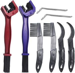Cycling: 8PCS Motorcycle Bike Chain Gears Cleaning Brushes Tools