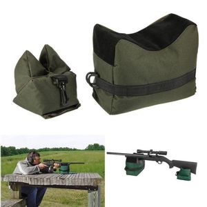 Hunting Shooting: Shooting Range Sand Bag Set Rifle Bench Rest Stand Front Rear Bag Hunting
