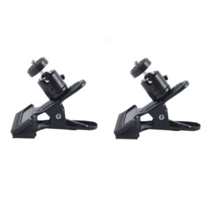 Photography Camera Accessories: 2PCS Spring Clamp Mount with 360-Degree Rotating