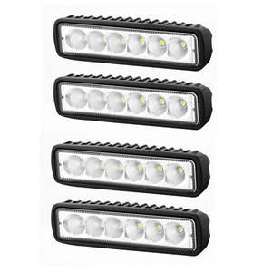 4x 6inch 30W LED Work Driving Light Bar Flood