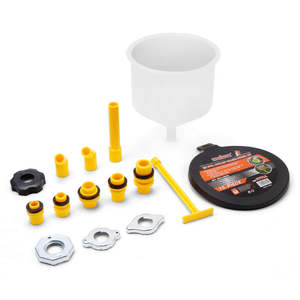 15-Piece Car Radiator Coolant Refill Funnel Kit Spill Proof Cooling System Tool