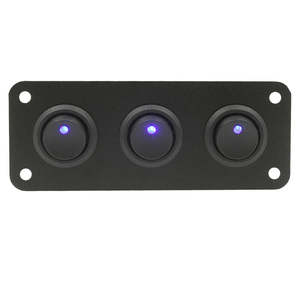 Car Panels And Sockets: 3 Gang Toggle Switch Panel Caravan Car Truck 12v