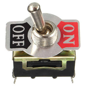 1 x 12V Heavy Duty Toggle Flick Switch ON/OFF Car Dash Light Metal SPST 12 Volt