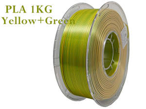 PLA 3D Printing Filament 1KG - Yellow+Green
